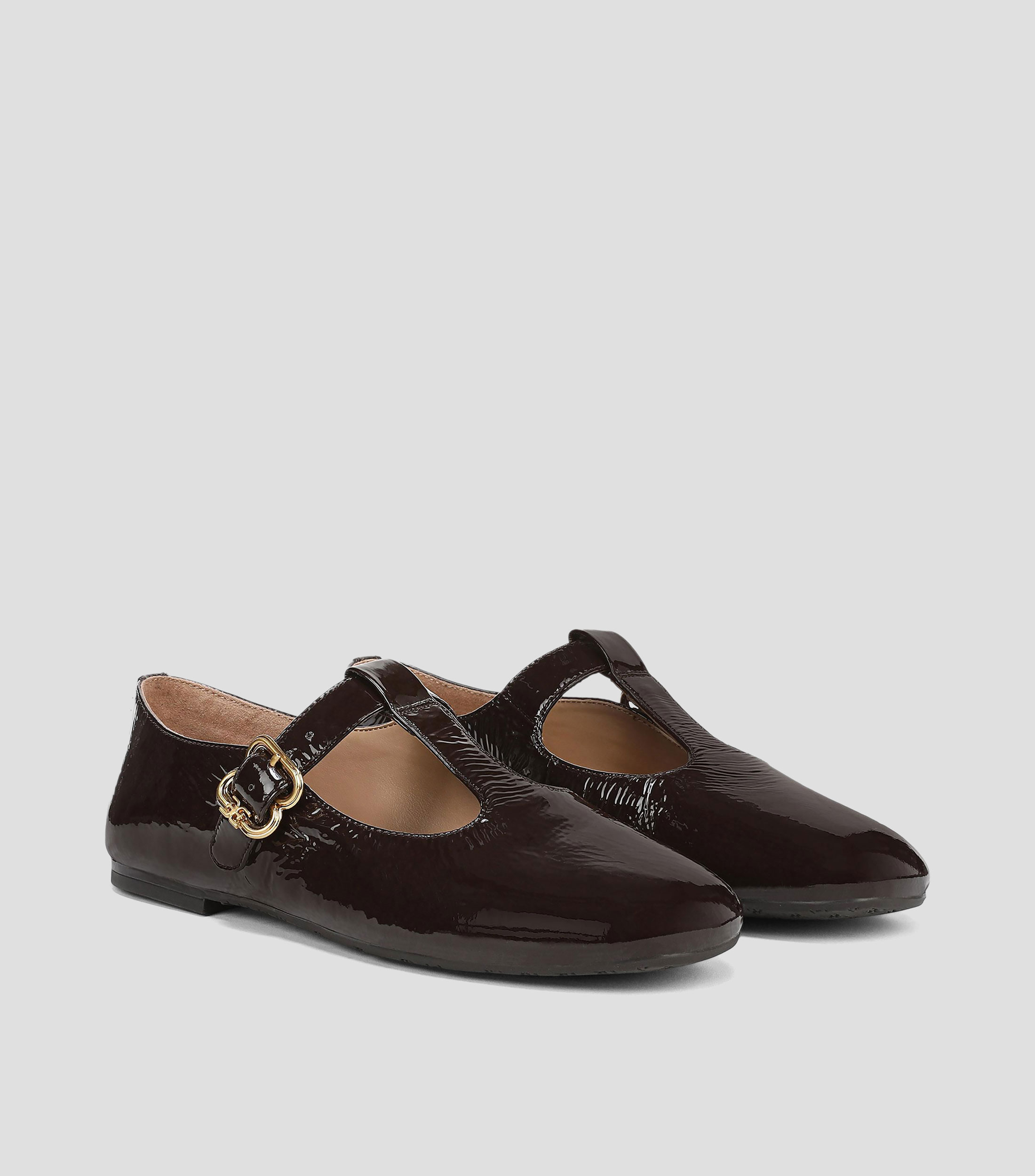 Flats en piel Mujer